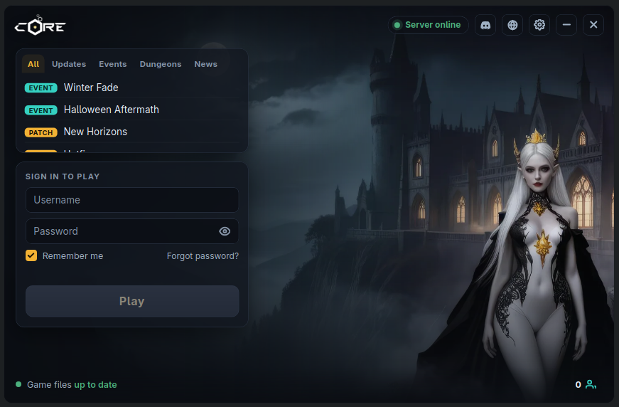 The Core Fiesta launcher